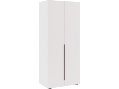 Шкаф 2х створчатый комбинированный (600) Римини (МебельМаркет) Белый/Софт Милк